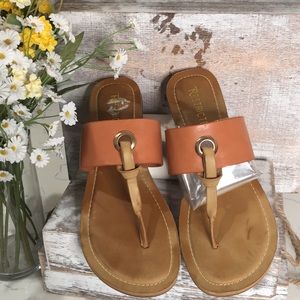 Womens faux leather sandals from Restricted